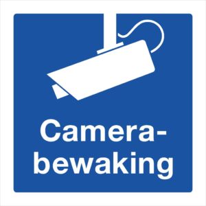 Camera bewaking stickers